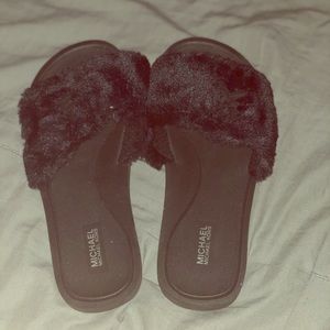 Michael Kors fuzzy Sandals